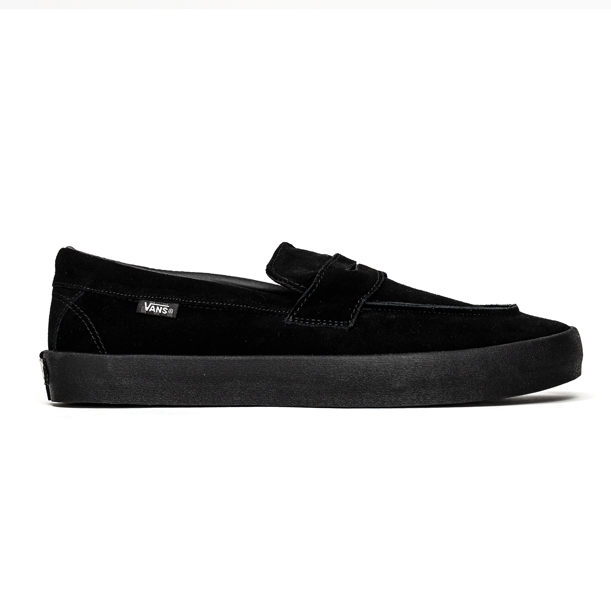 Vans Skate Loafer Suede Skateboard Shoe - Black/Black