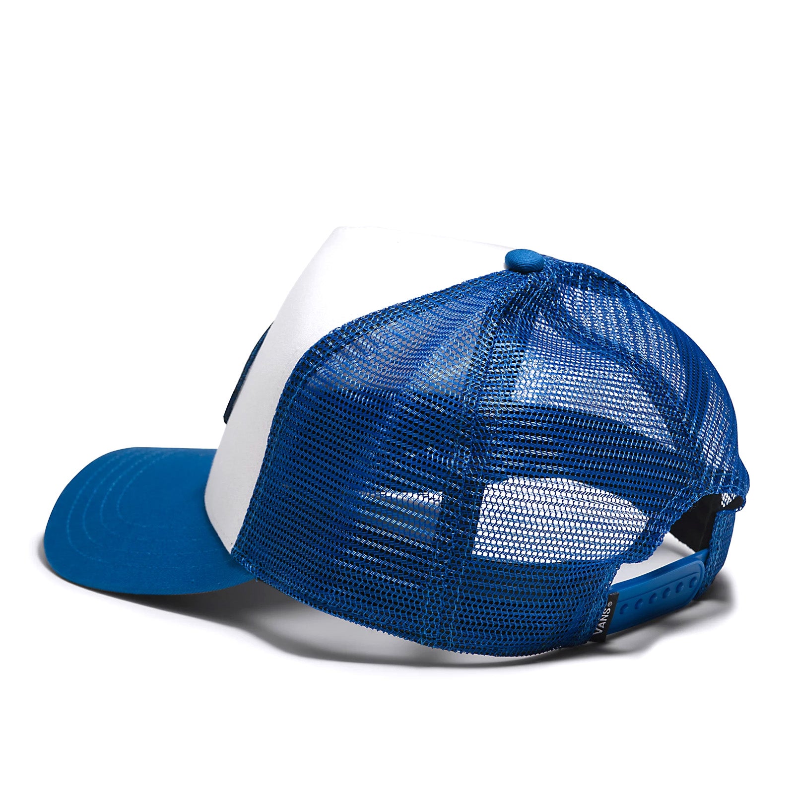 True Blue sPRAY on vANS tRUCKER hAT Back