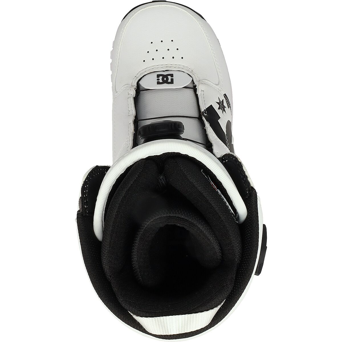 White/Black 2026 Control DC Snowboard Boots Top