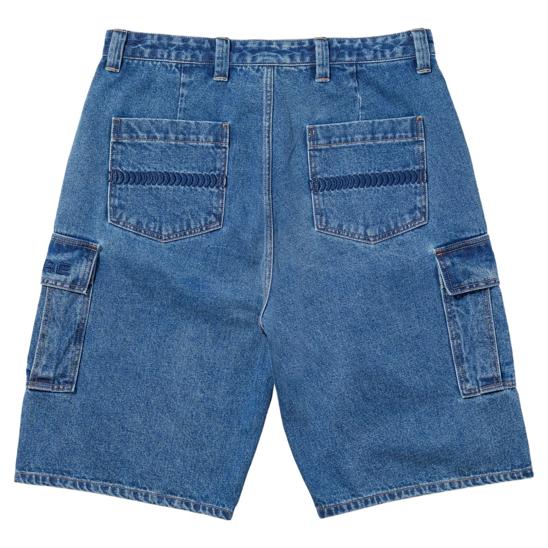 Light Stone Wash Classic 87' Spitfire Shorts Back