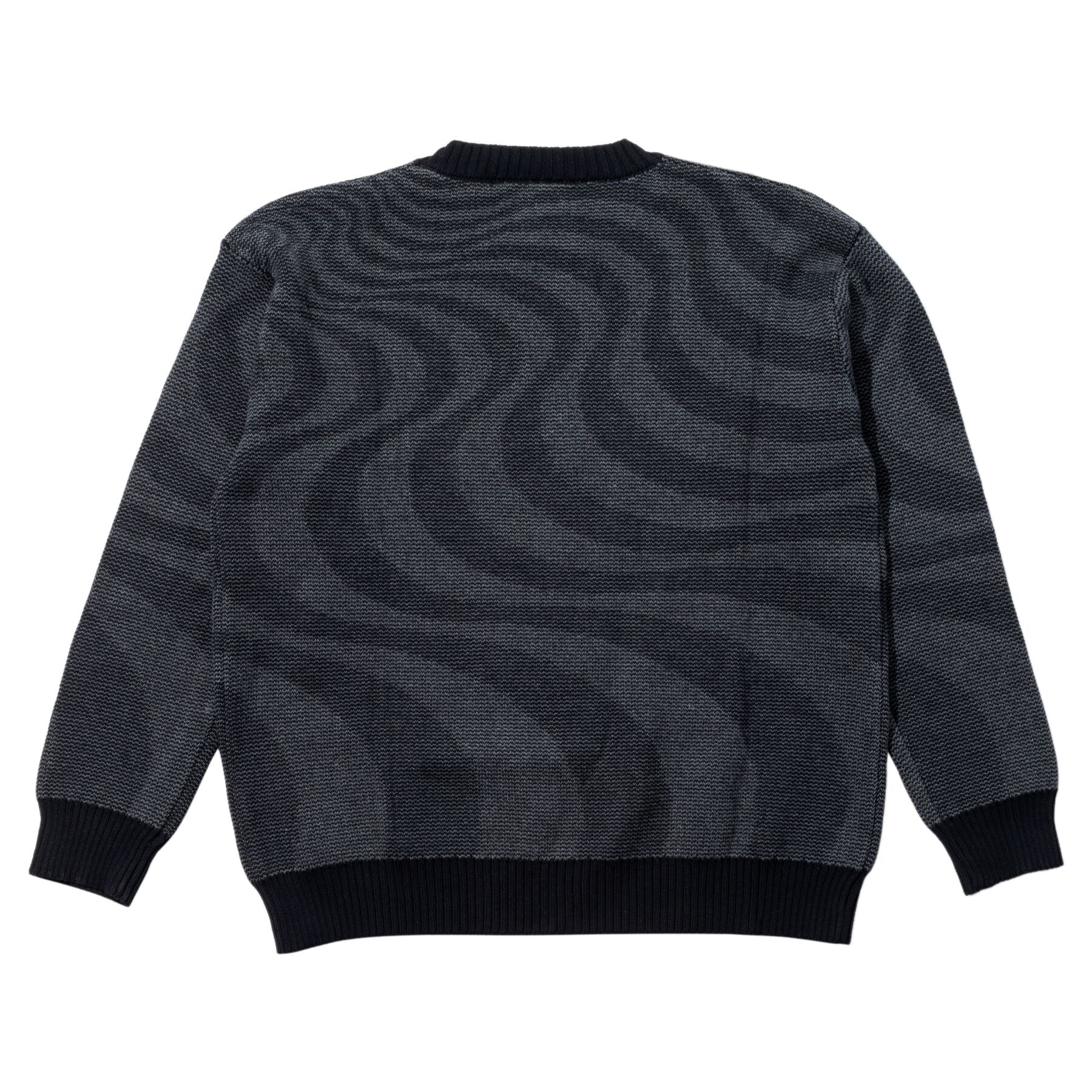 Black/Grey Bighead Knit Spitfire Sweater Back