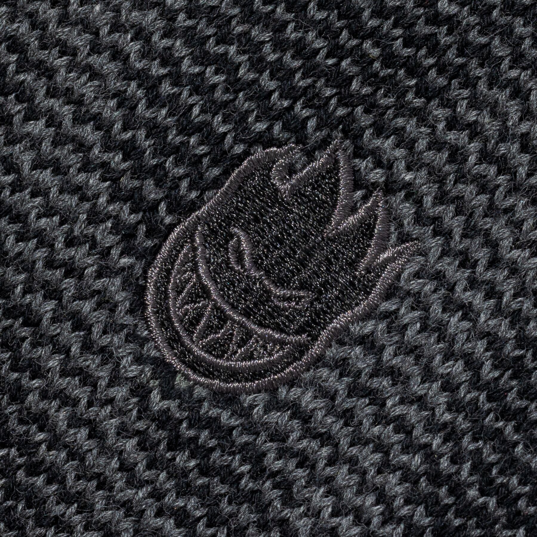 Black/Grey Bighead Knit Spitfire Sweater Detail