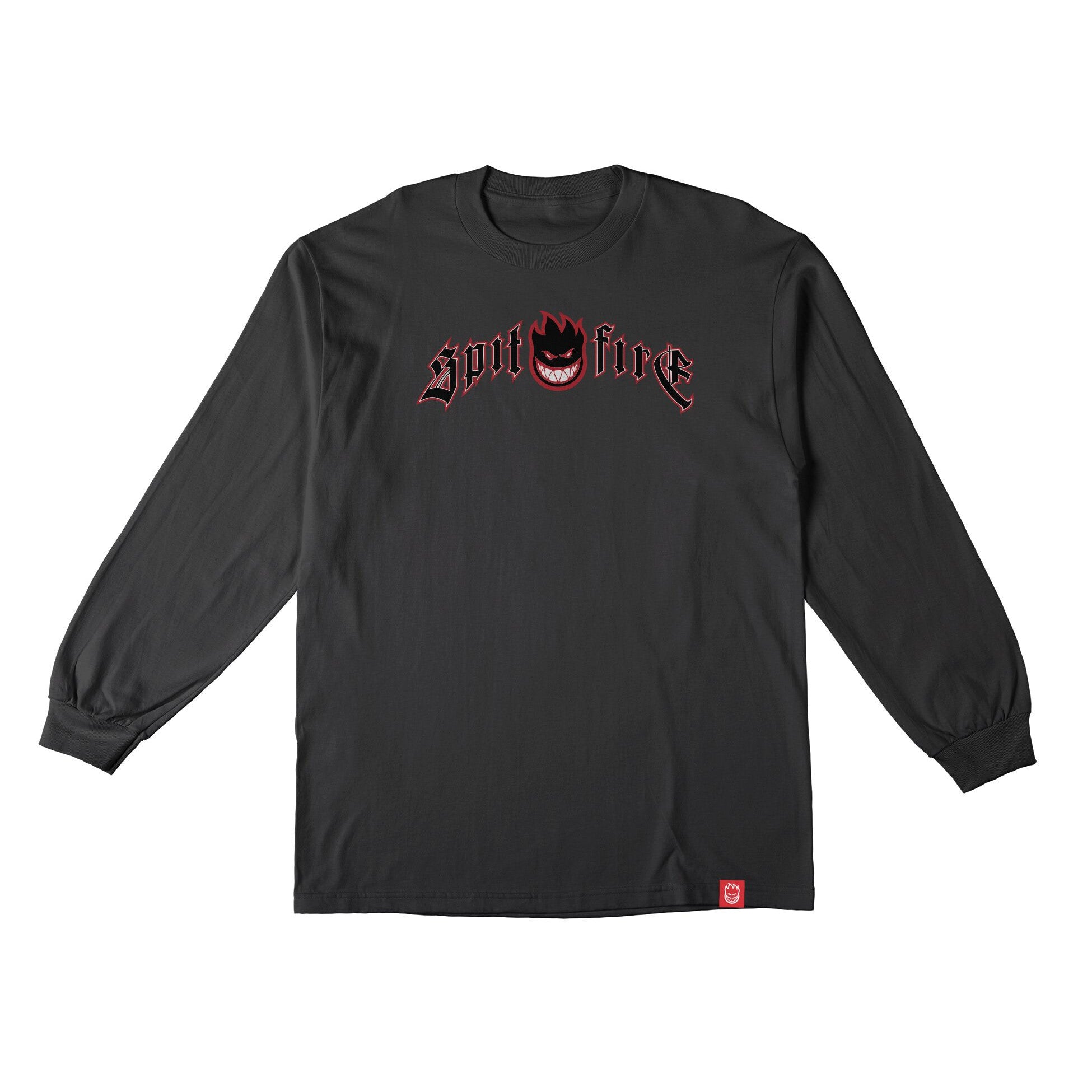 Black Immortal Fire Spitfire Long Sleeve T-Shirt