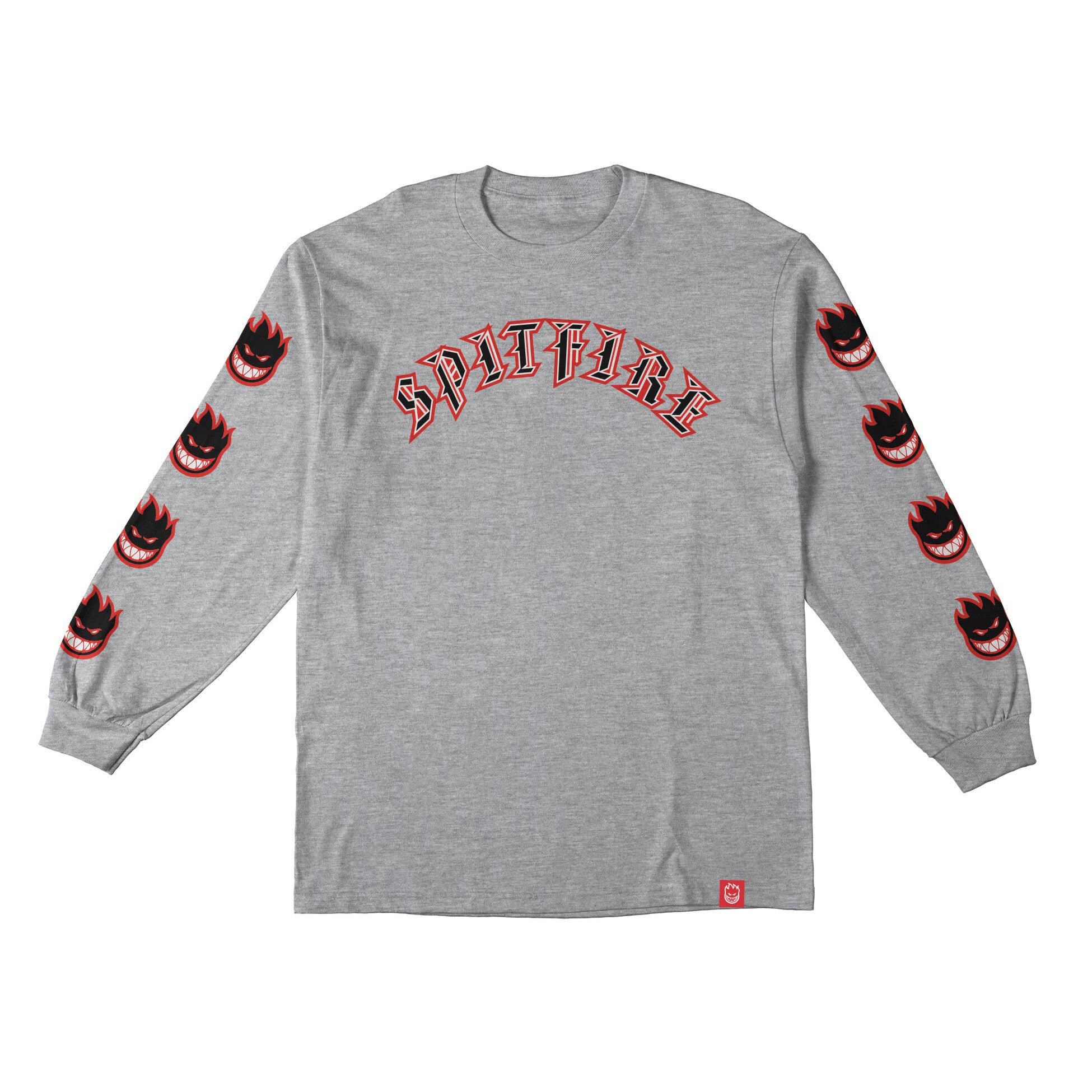 Old English Bighead Fill Sleeve Print Spitfire Long Sleeve Tee