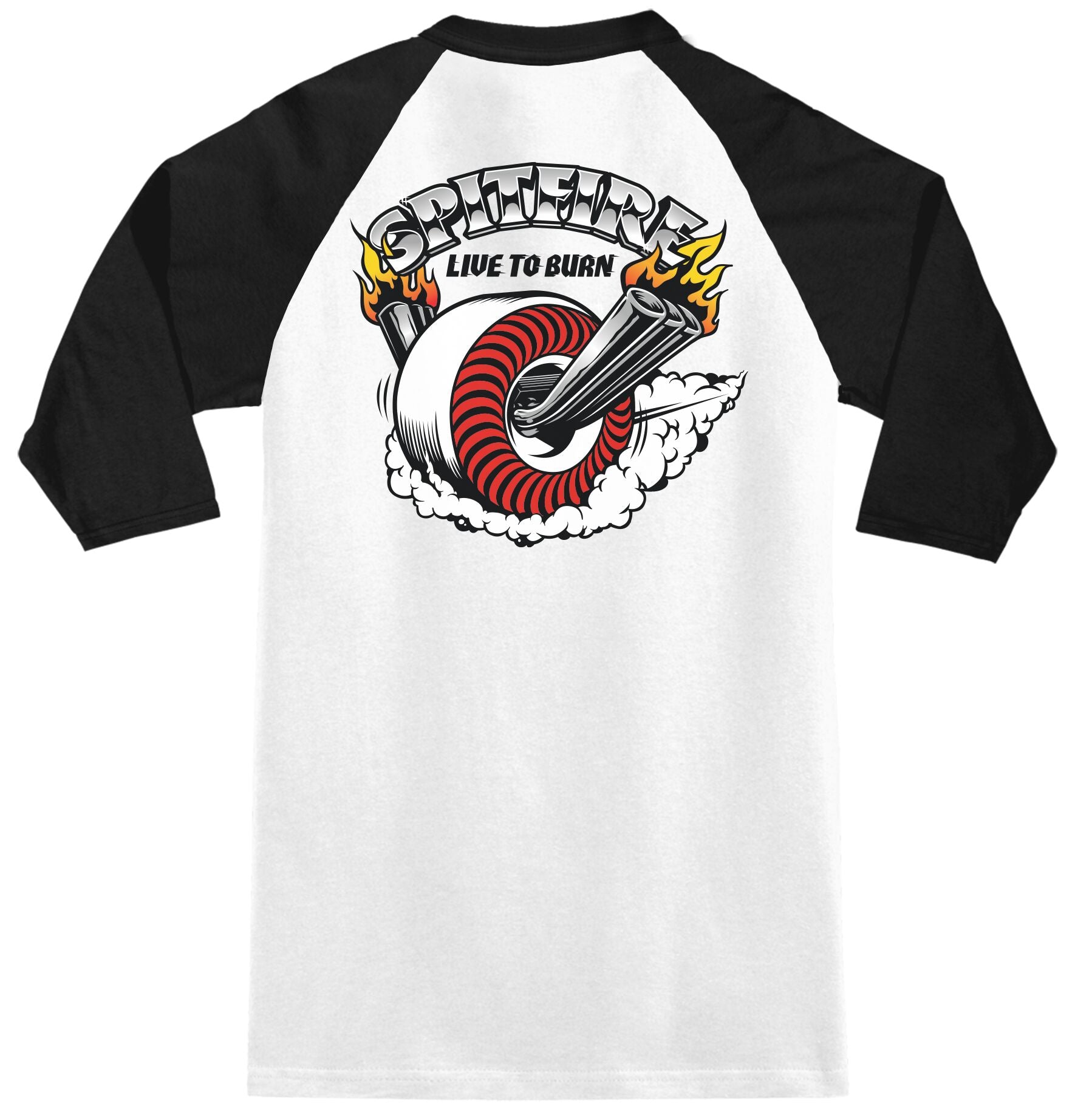 Burnout Spitfire Raglan T-Shirt Back