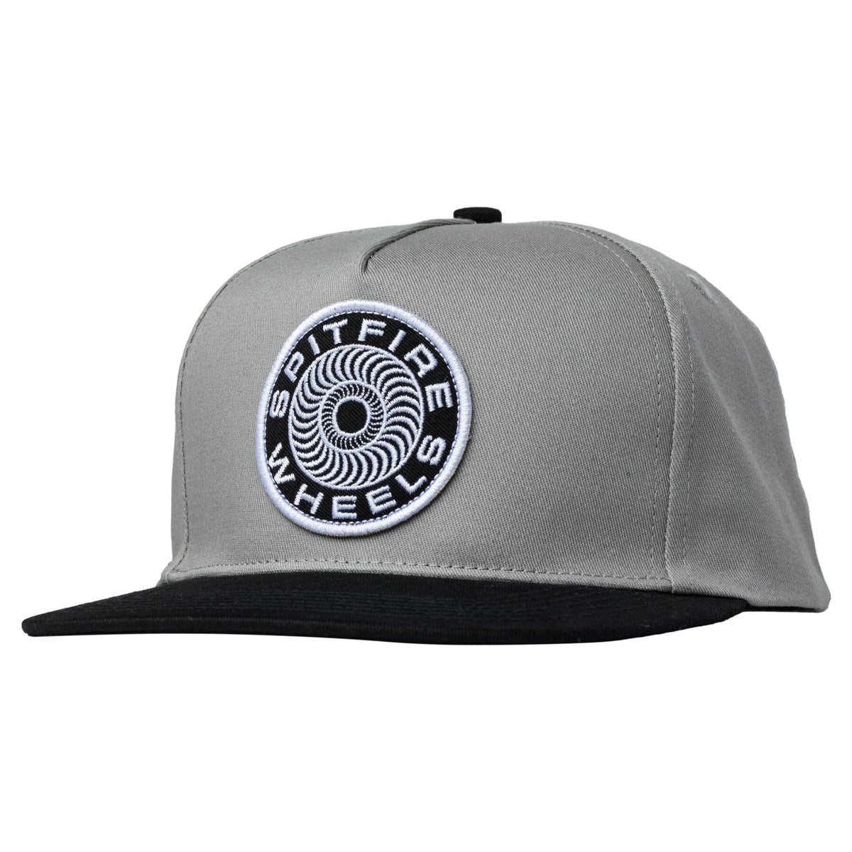 Spitfire Classic 87' Swirl Patch Snapback Hat - Grey/Black