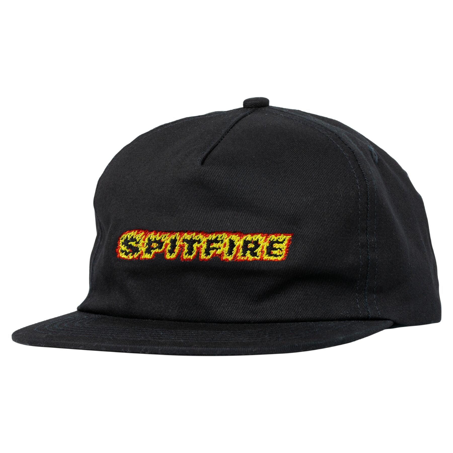 Black Flames Script Spitfire Hat