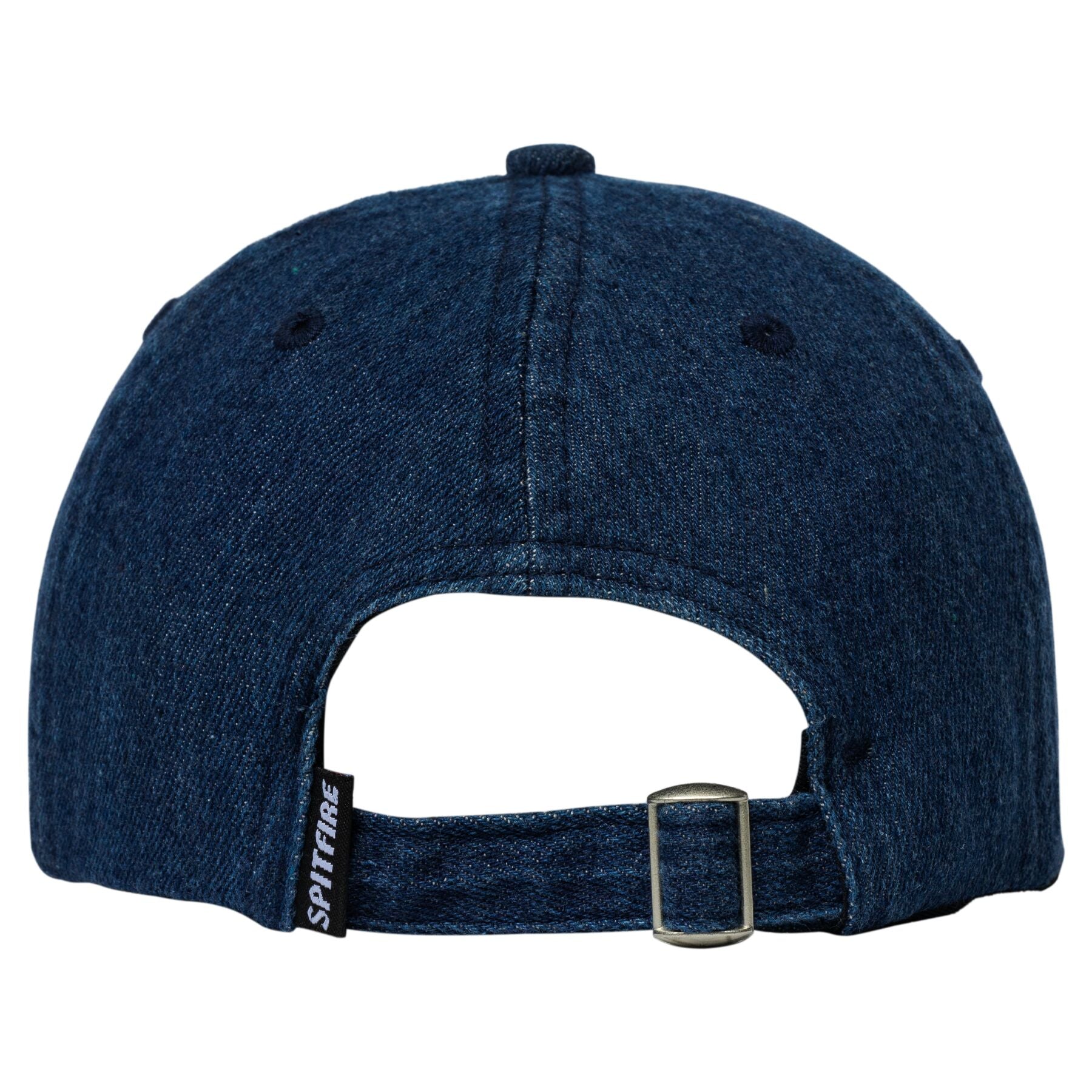 Denim Flames Script Spitfire Strapback Hat Back