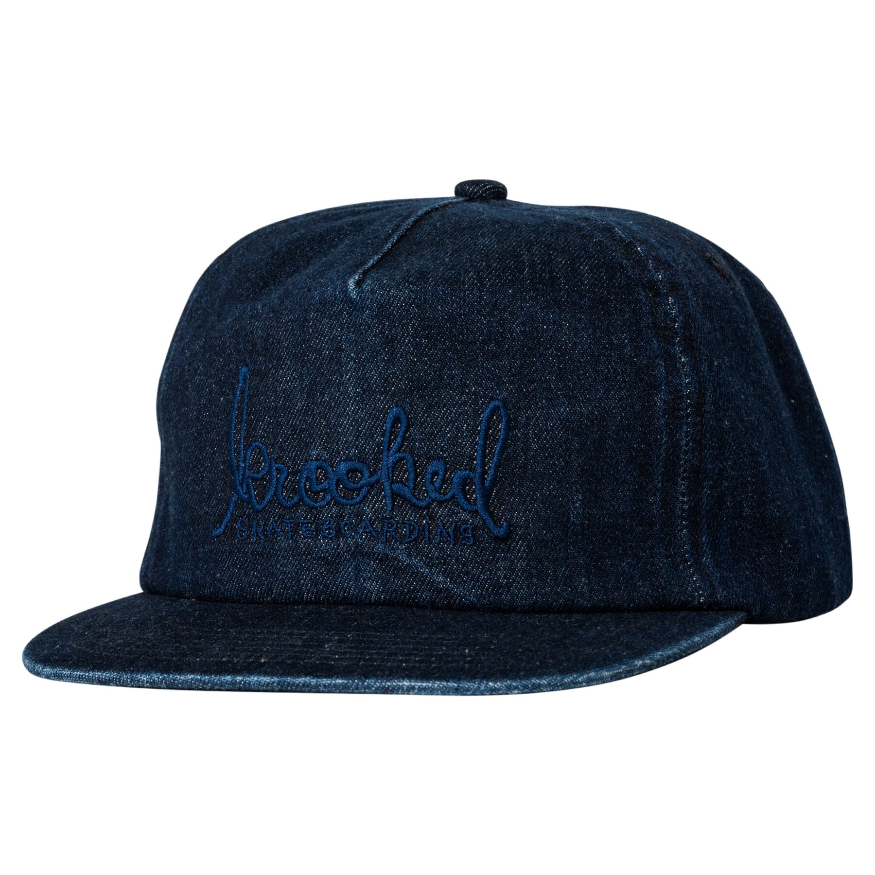 Denim Skript Krooked Snapback