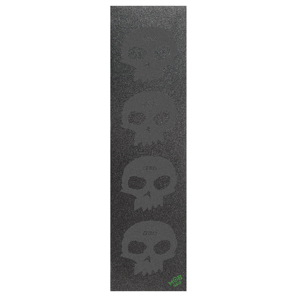 Zero Skateboards 3 Black skull griptape on Mob grip