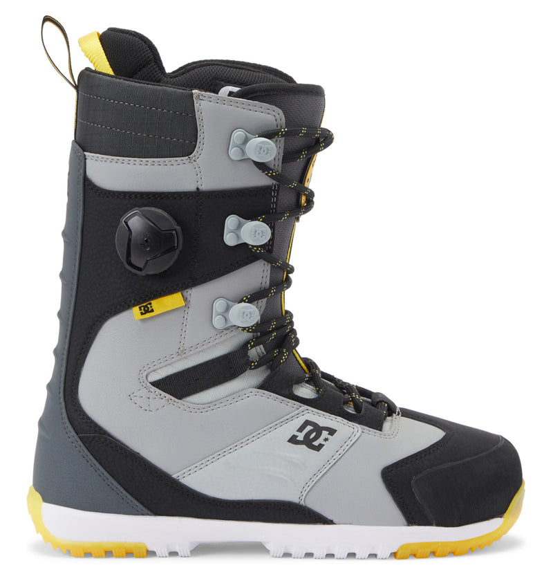 Black/Grey/Yellow 2024 Premier Hybrid BOA DC Snowboard Boots