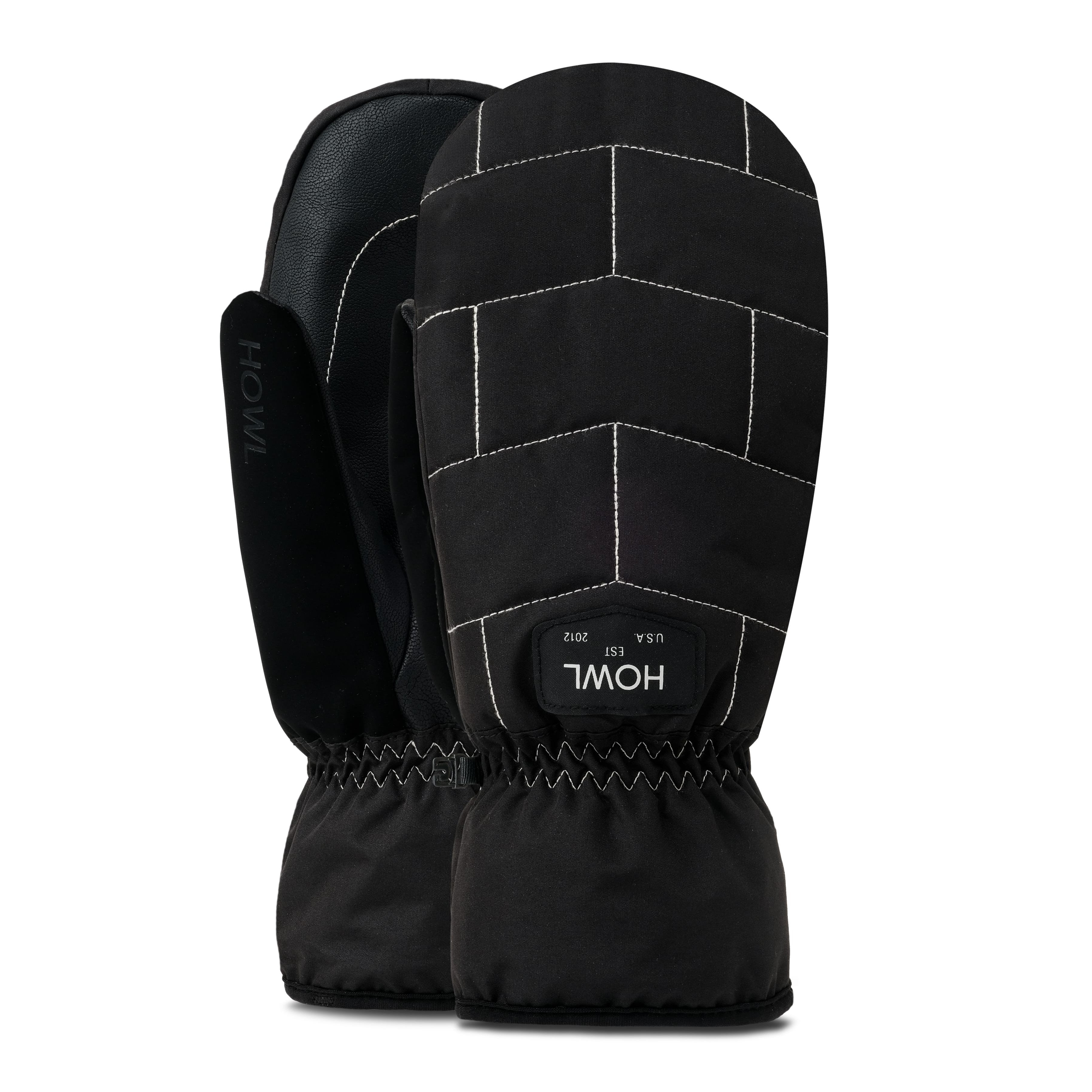 Black Daily Howl Snowboard Mitts