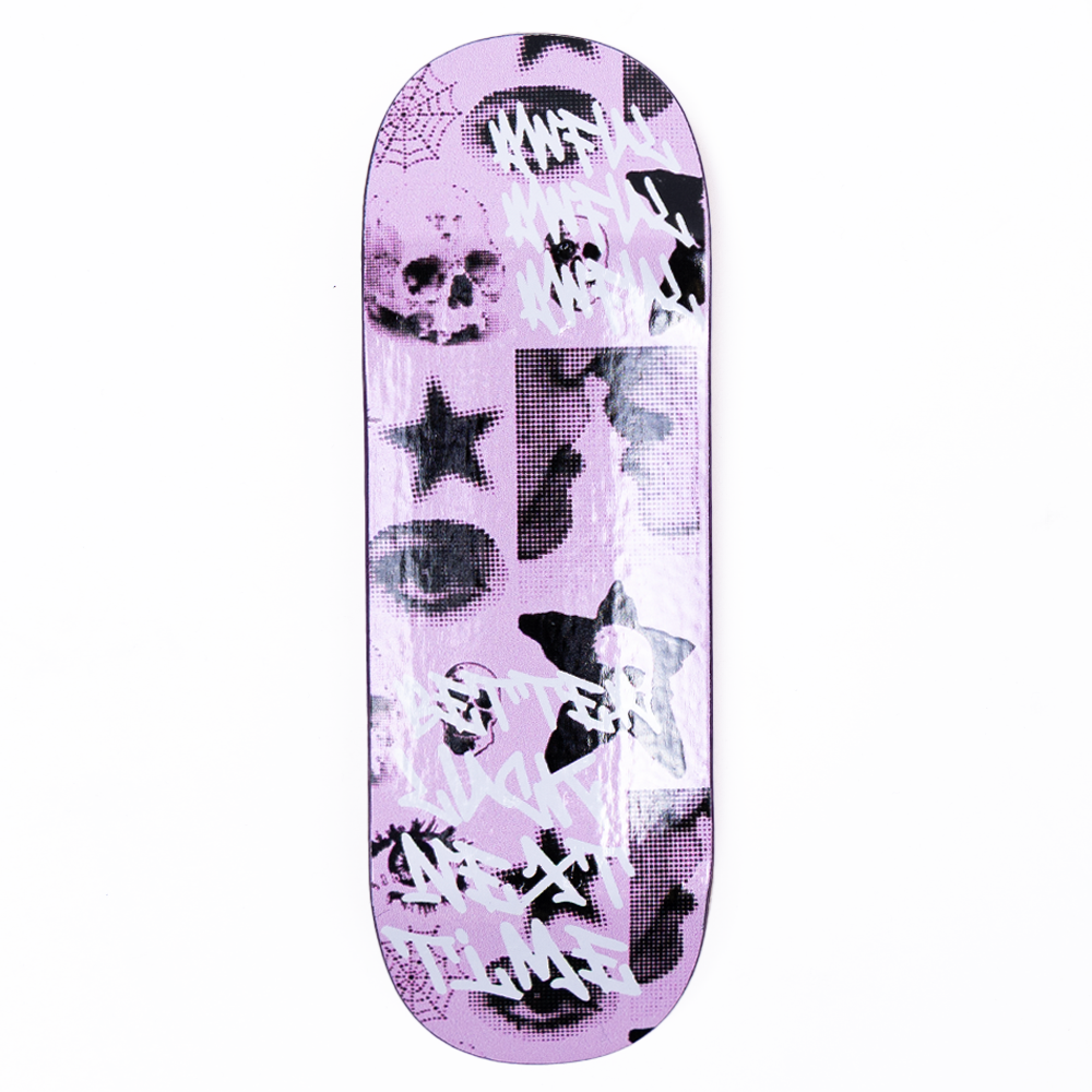Awful Better Luck Pink Fingerboard Deck - Bully 97 Shape