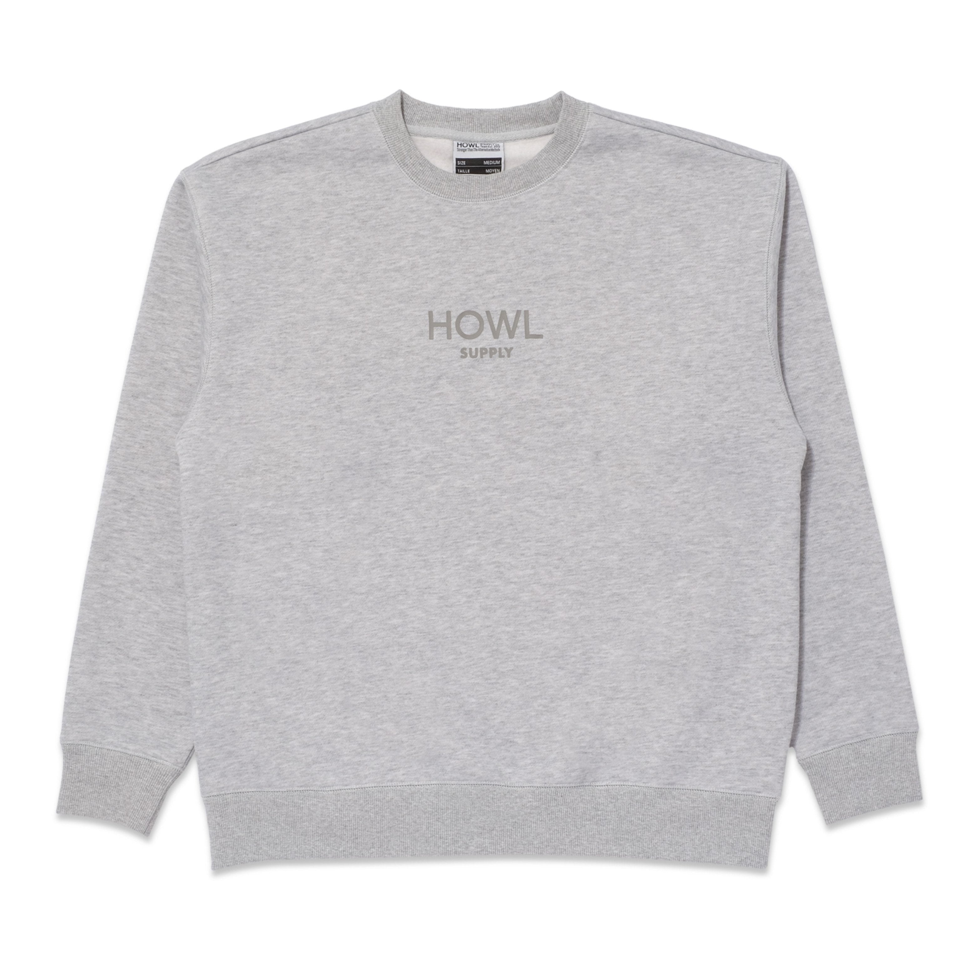 Heather Grey DWR Howl Crewneck