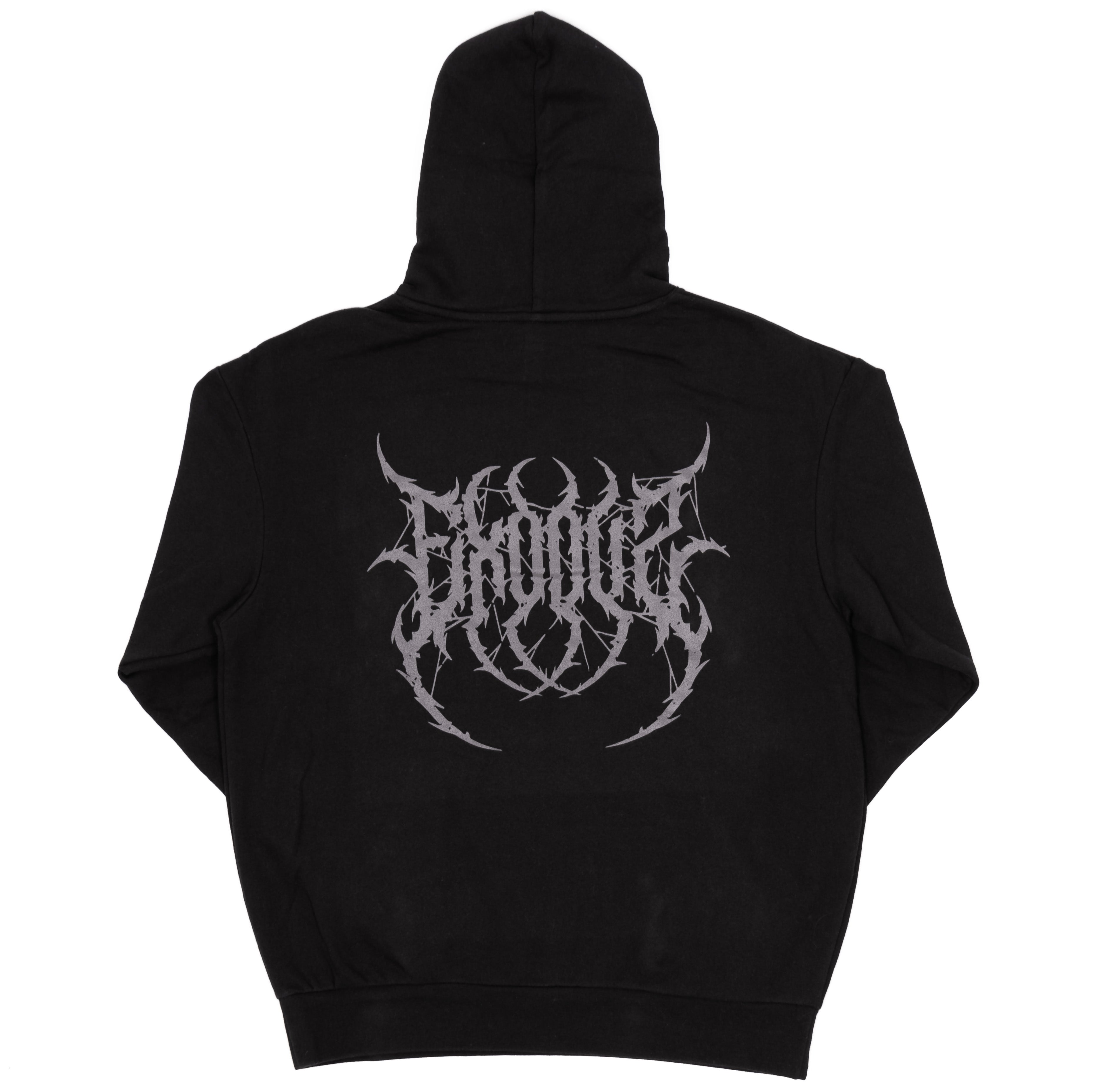 Black Metal Exodus Hoodie Back