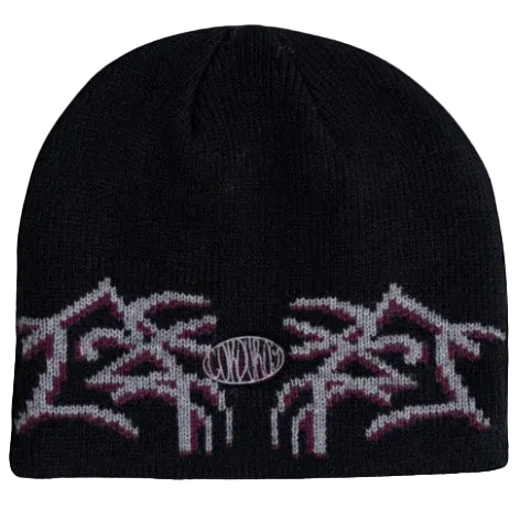 Corduroy Airbrush By Egan Wint Beanie - Black