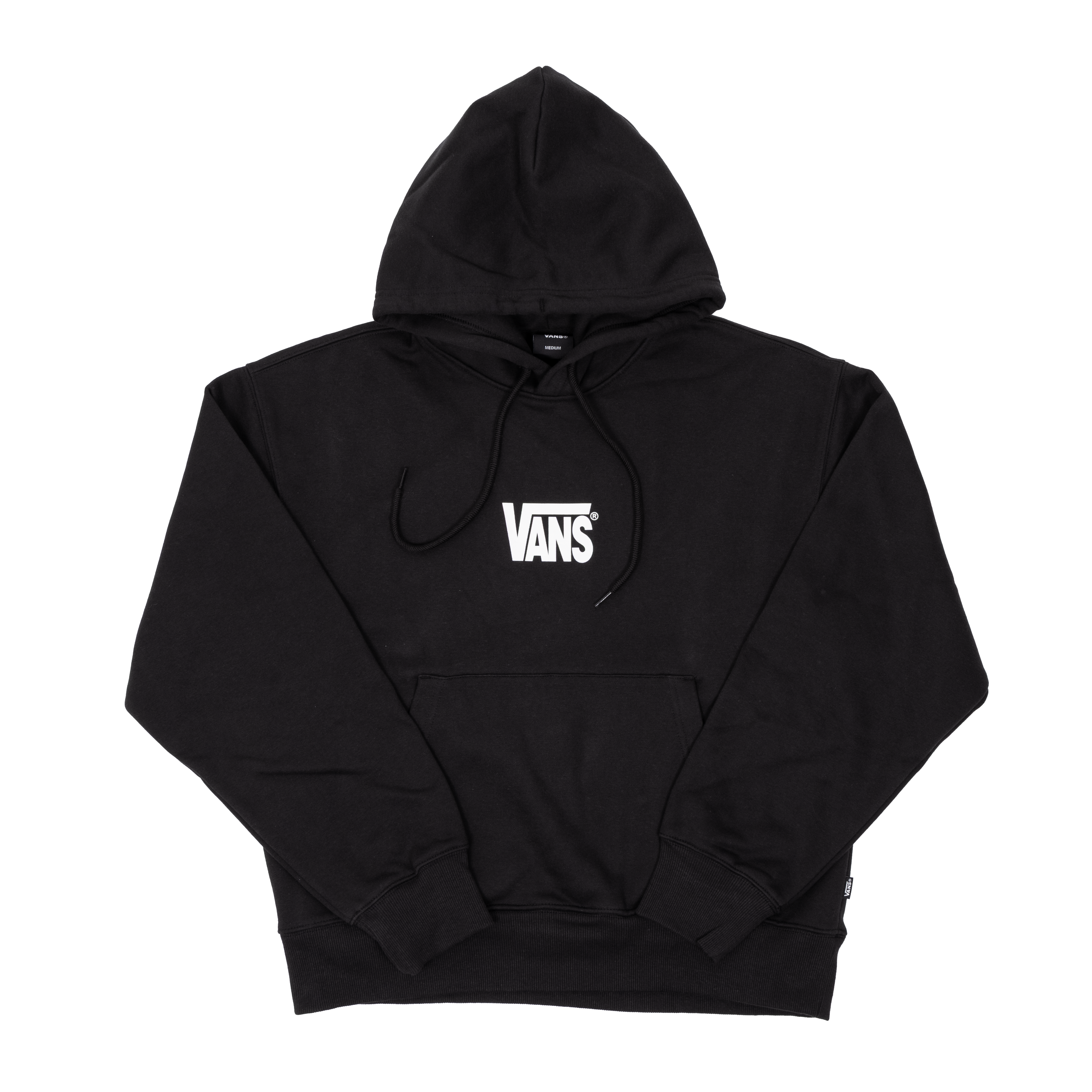 Vans Stretch Logo Pullover Hoodie - Black/White