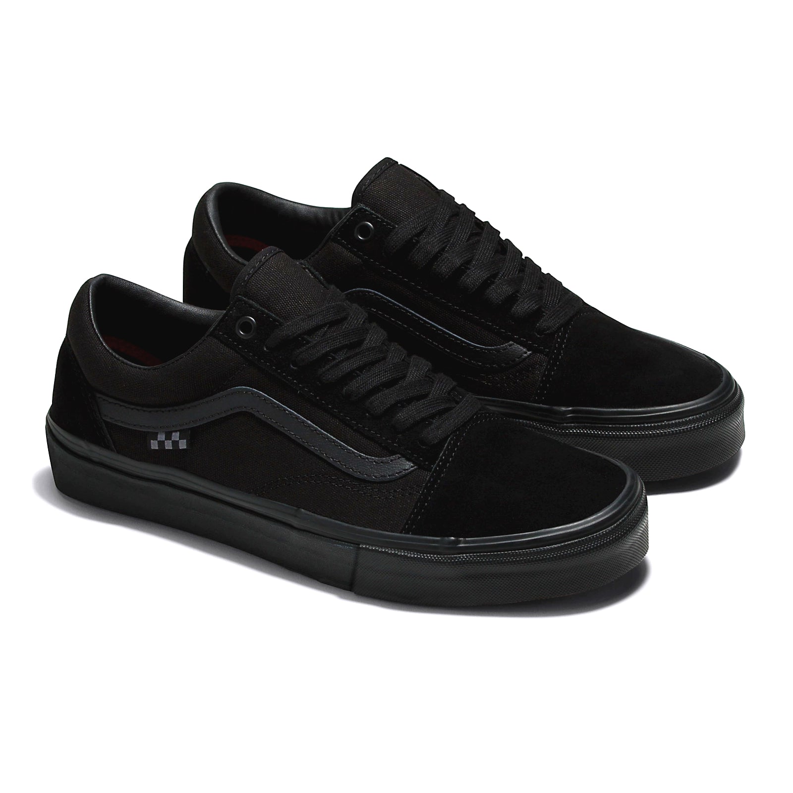 Black/Black Vans Skate Old Skool Skate Shoes