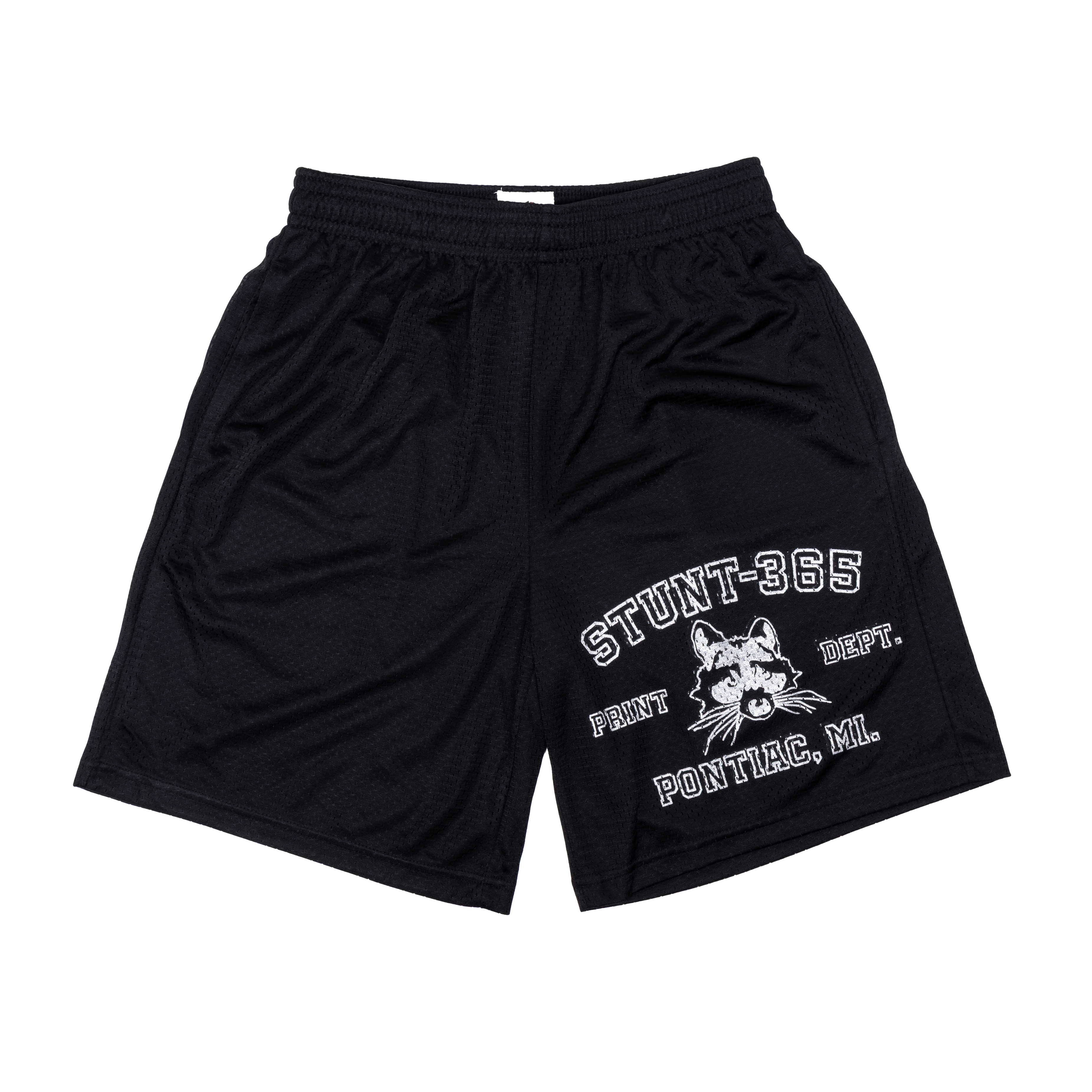 Stunt Print Dept. Mesh Shorts - Black
