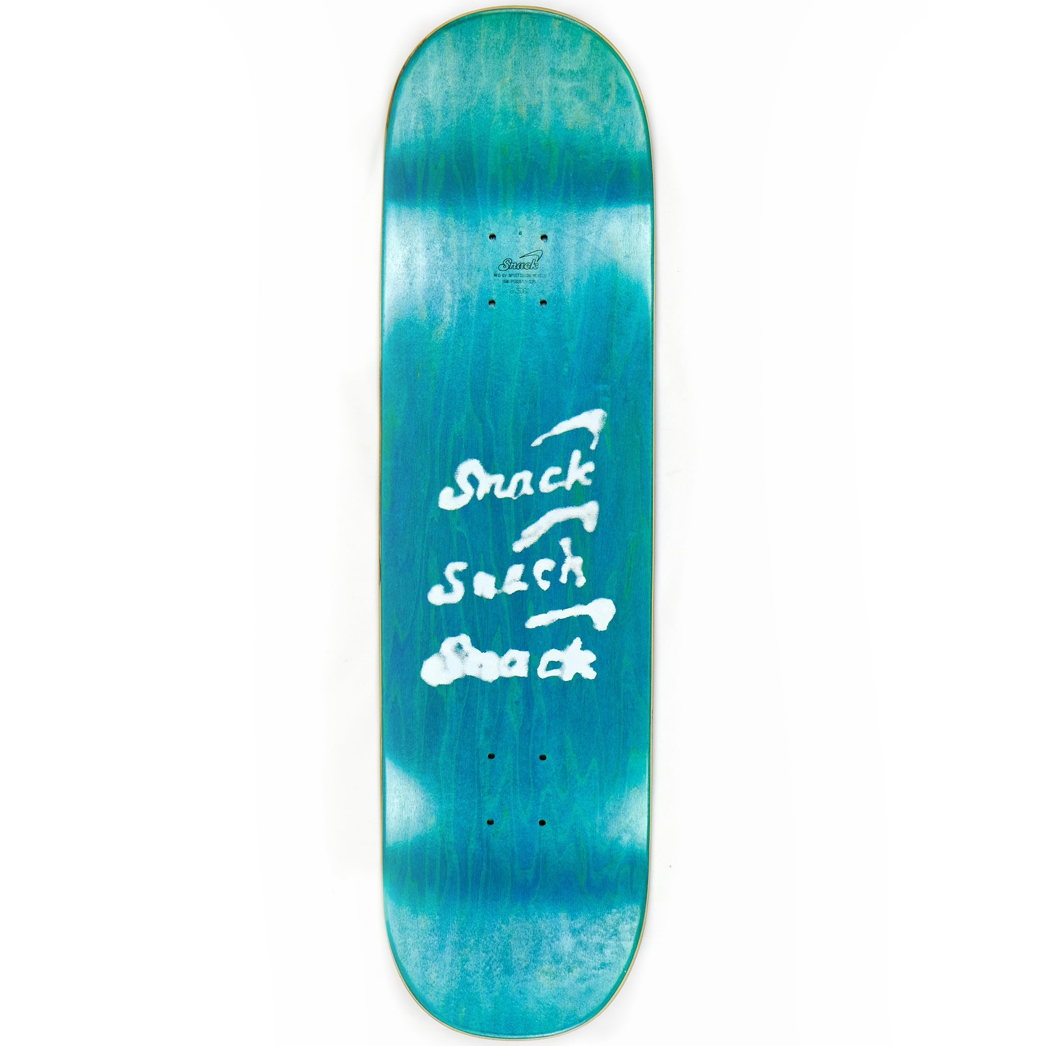 Chrome Face Snack Skateboard Deck Top