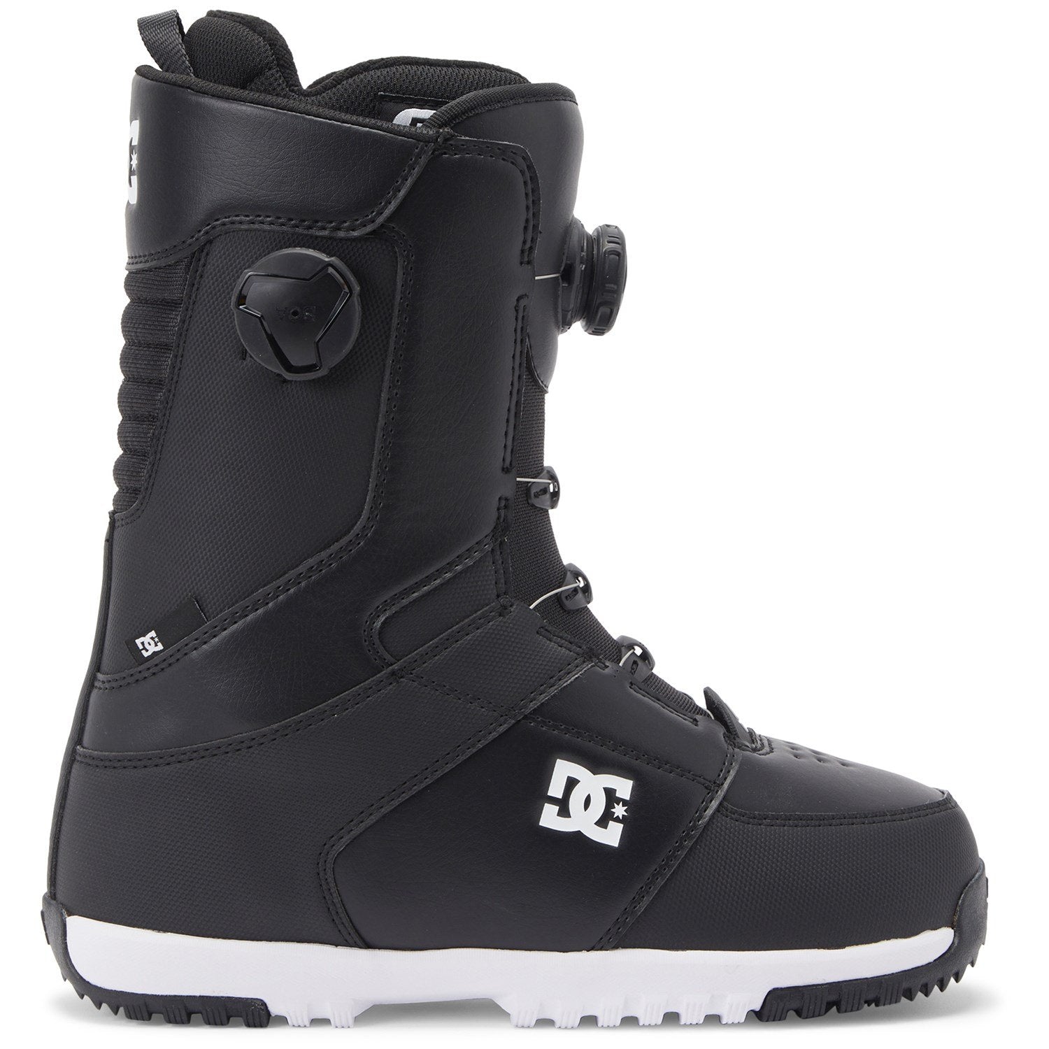 Black/Black/White 2025 Control DC Snowboard Boots