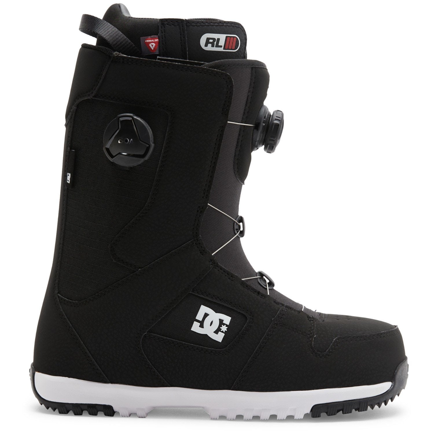 2025 Black/Black/White Phase BOA Pro DC Snowboard Boots