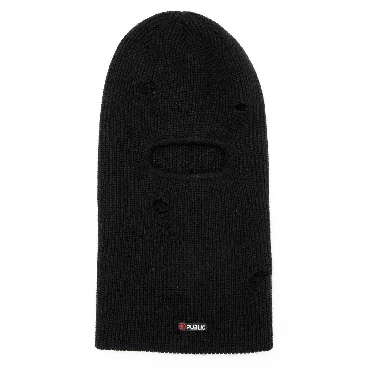 Public Distressed Balaclava - Black