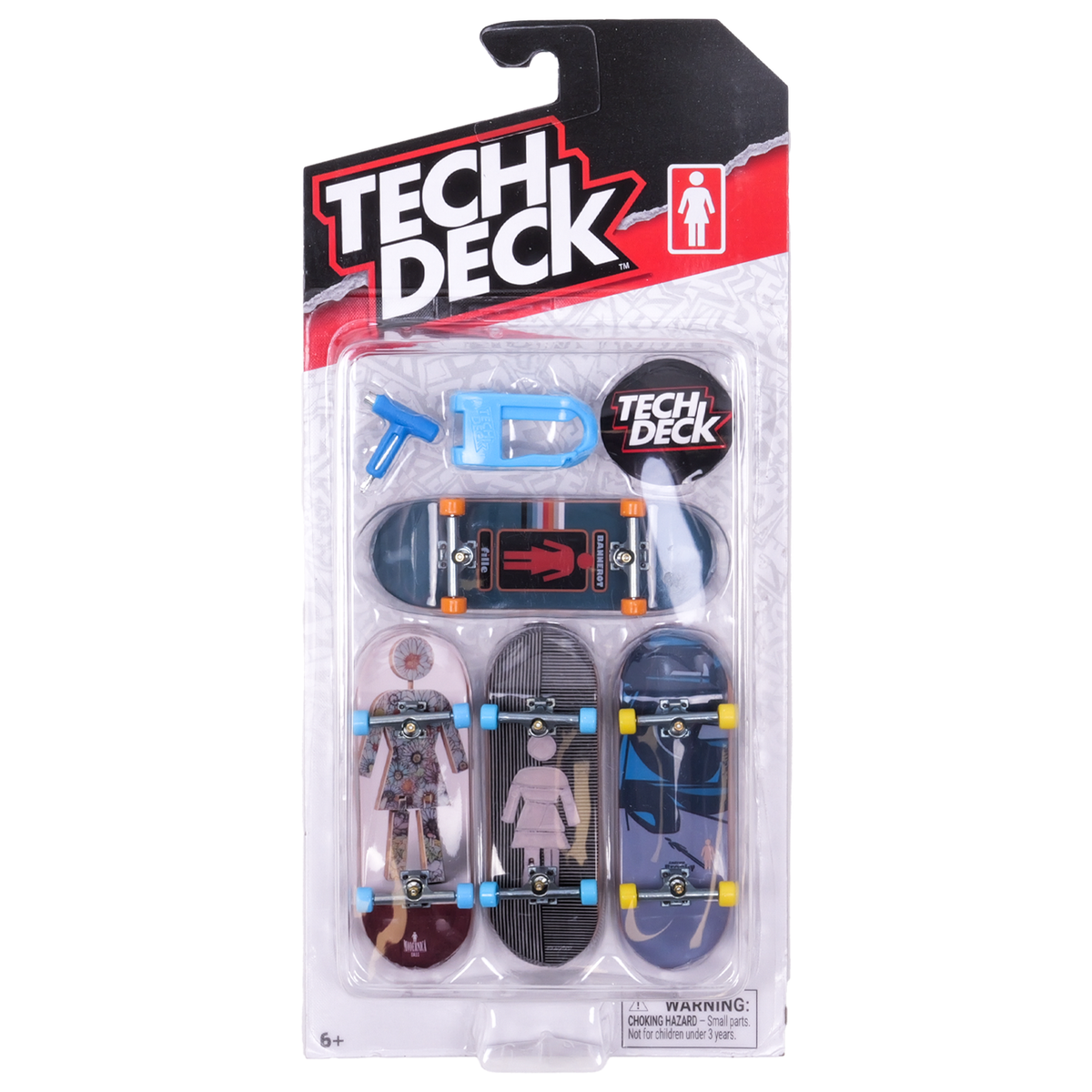 Tech Deck Ultra DLX Fingerboard 4-Pack Complete - Girl