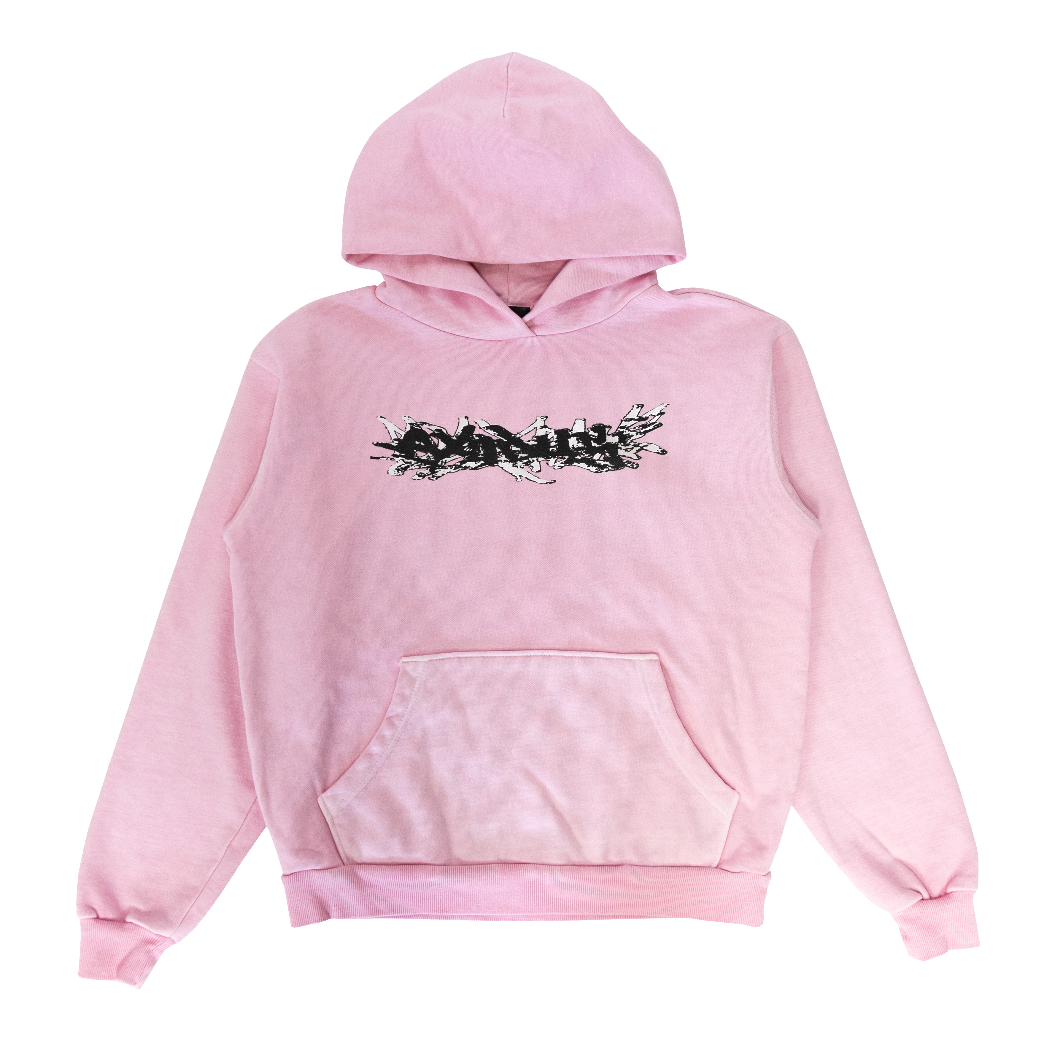 Exodus Graffiti Heavy Hoodie - Pink
