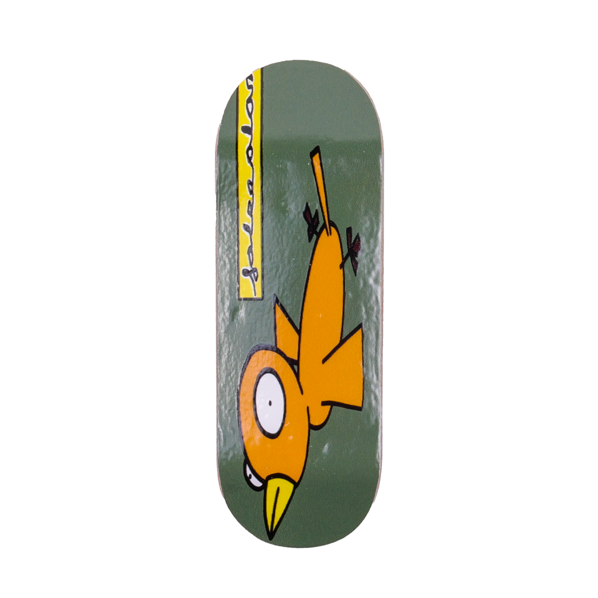 False Alarm Bald Eagle Green Fingerboard Deck - Popsicle