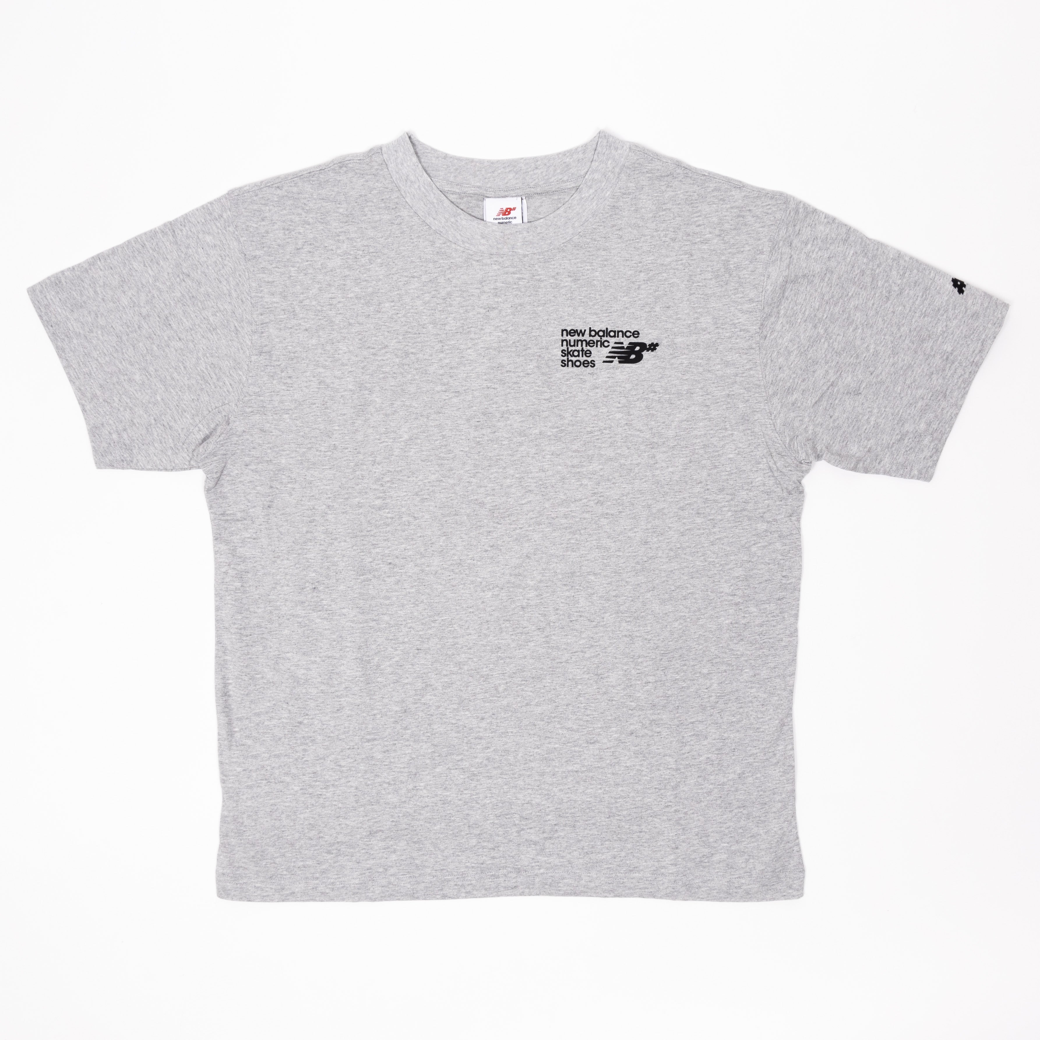 New Balance Numeric Small Logo Jersey Tee - Heather Grey