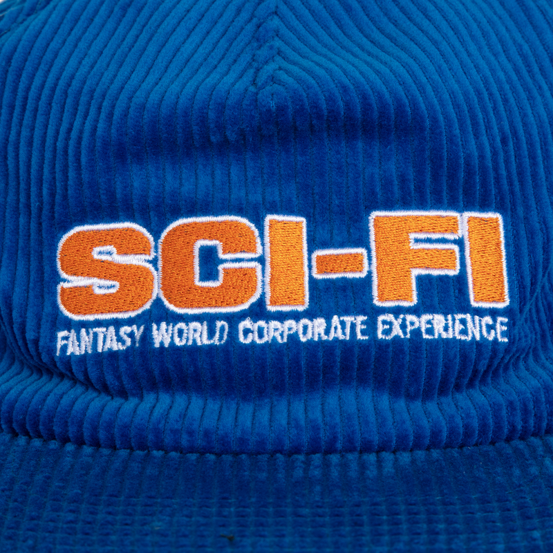 Blue Corporate Experience Sci-Fi Fantasy Hat Detail