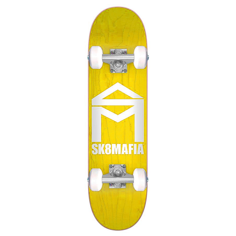 Sk8mafia Micro Complete Skateboard - Yellow Stain