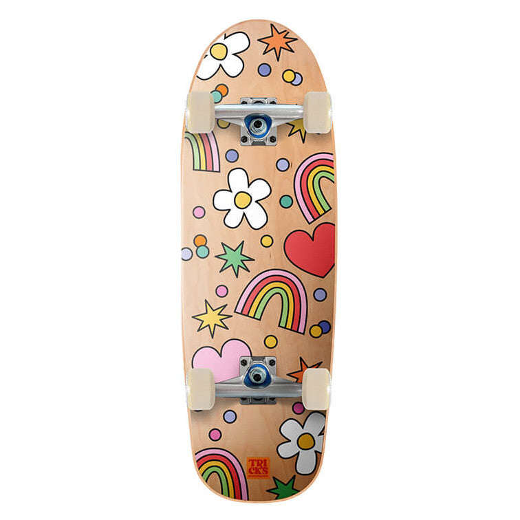 Tricks Fun Kids Complete Skateboard W/Cork Top