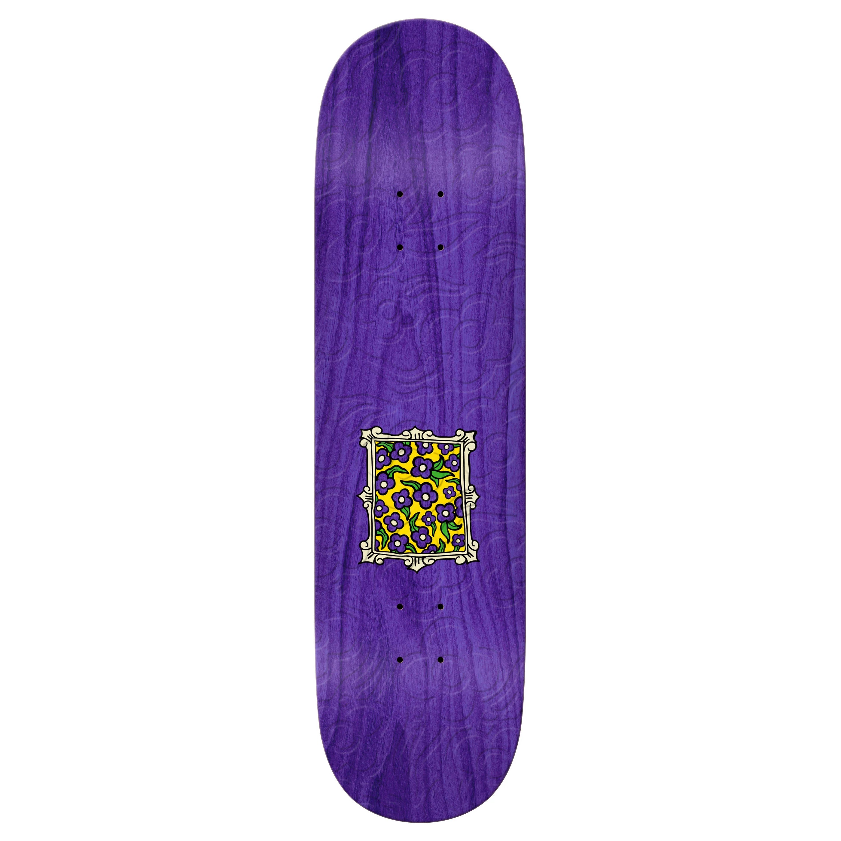 Embossed Flower Frame Krooked Skateboard Deck