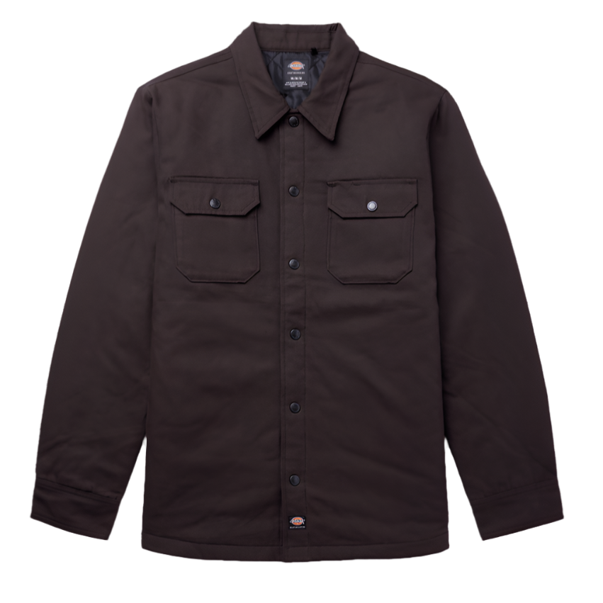 Dark Brown Heavyweight Dickies Skate Duck Shirt Jacket