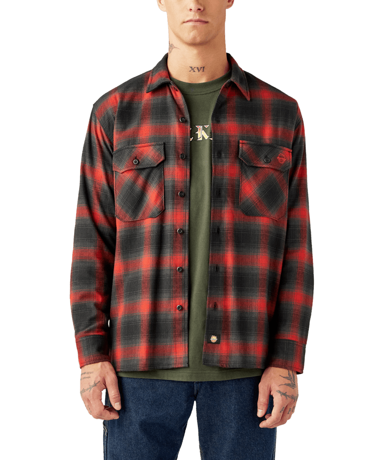 Red Dickies x Spitfire Flannel