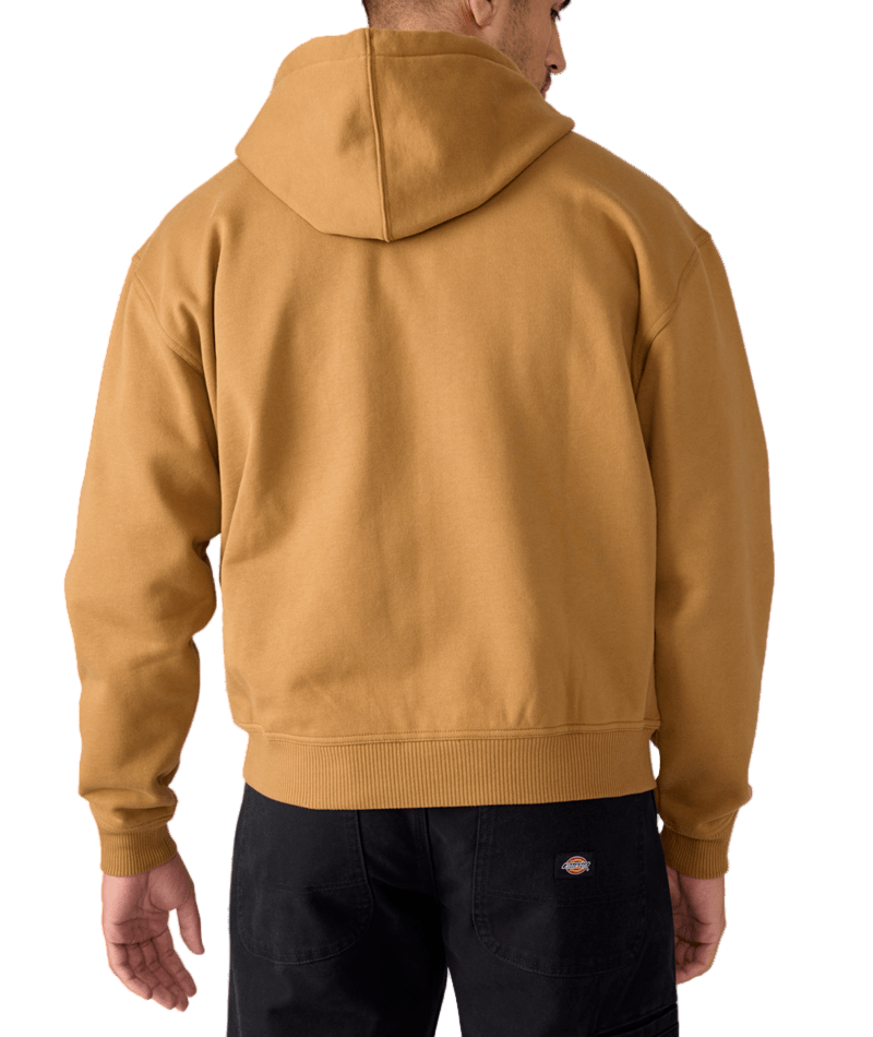 Brown Duck Thrasher x Dickies Zip Up Hoodie Back