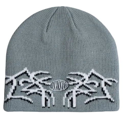 Corduroy Airbrush By Egan Wint Beanie - Light Blue