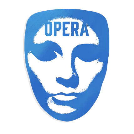 Mask Logo Opera Skateboards Sticker