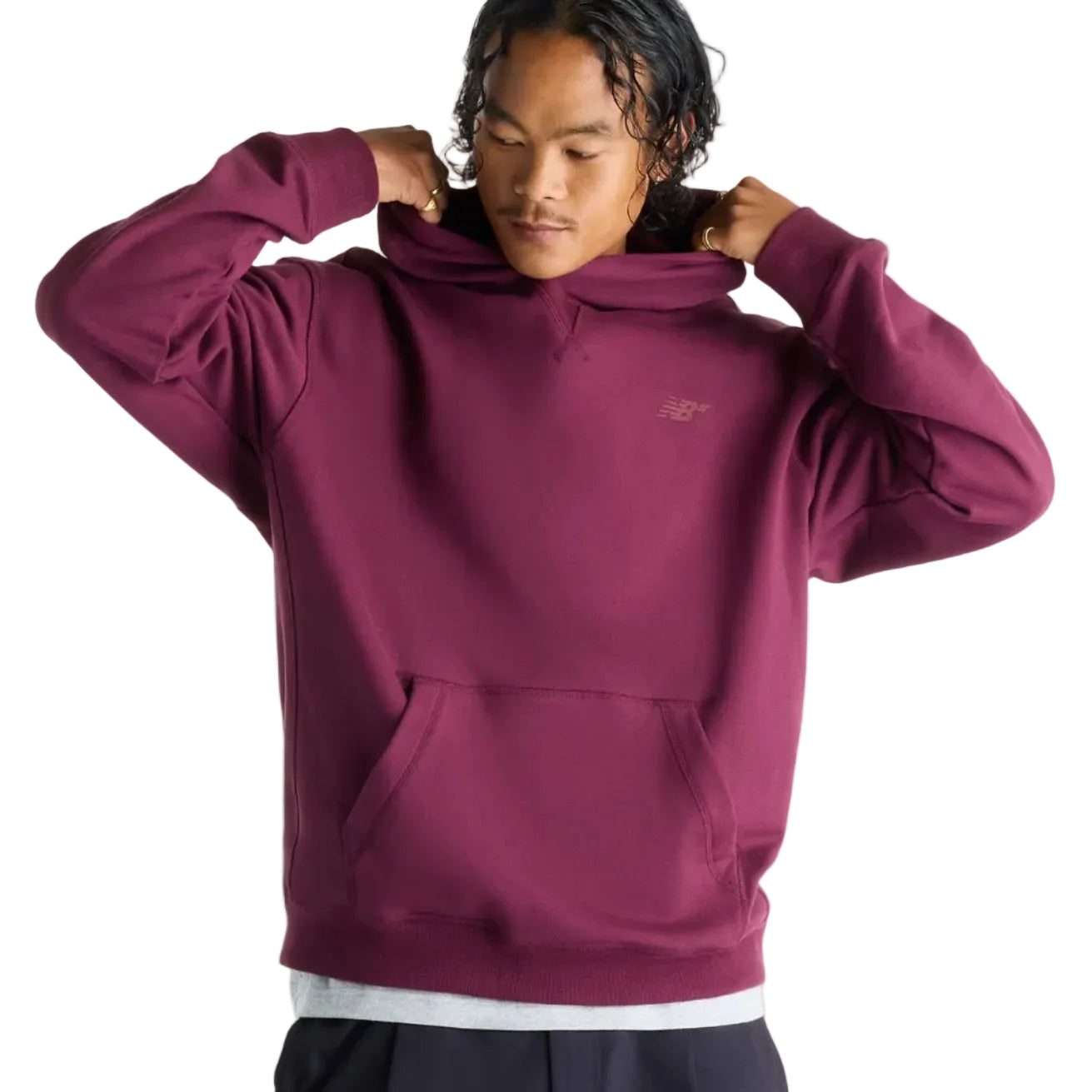 Wine French Terry NB Numeric Hoodie