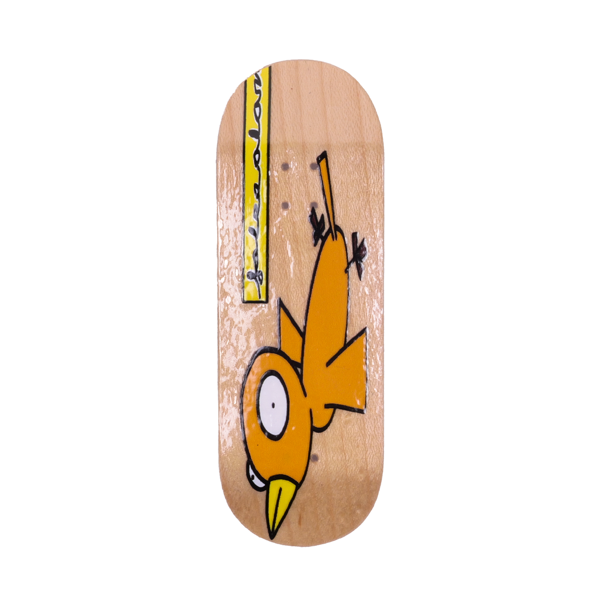 False Alarm Bald Eagle Natural Fingerboard Deck - Popsicle