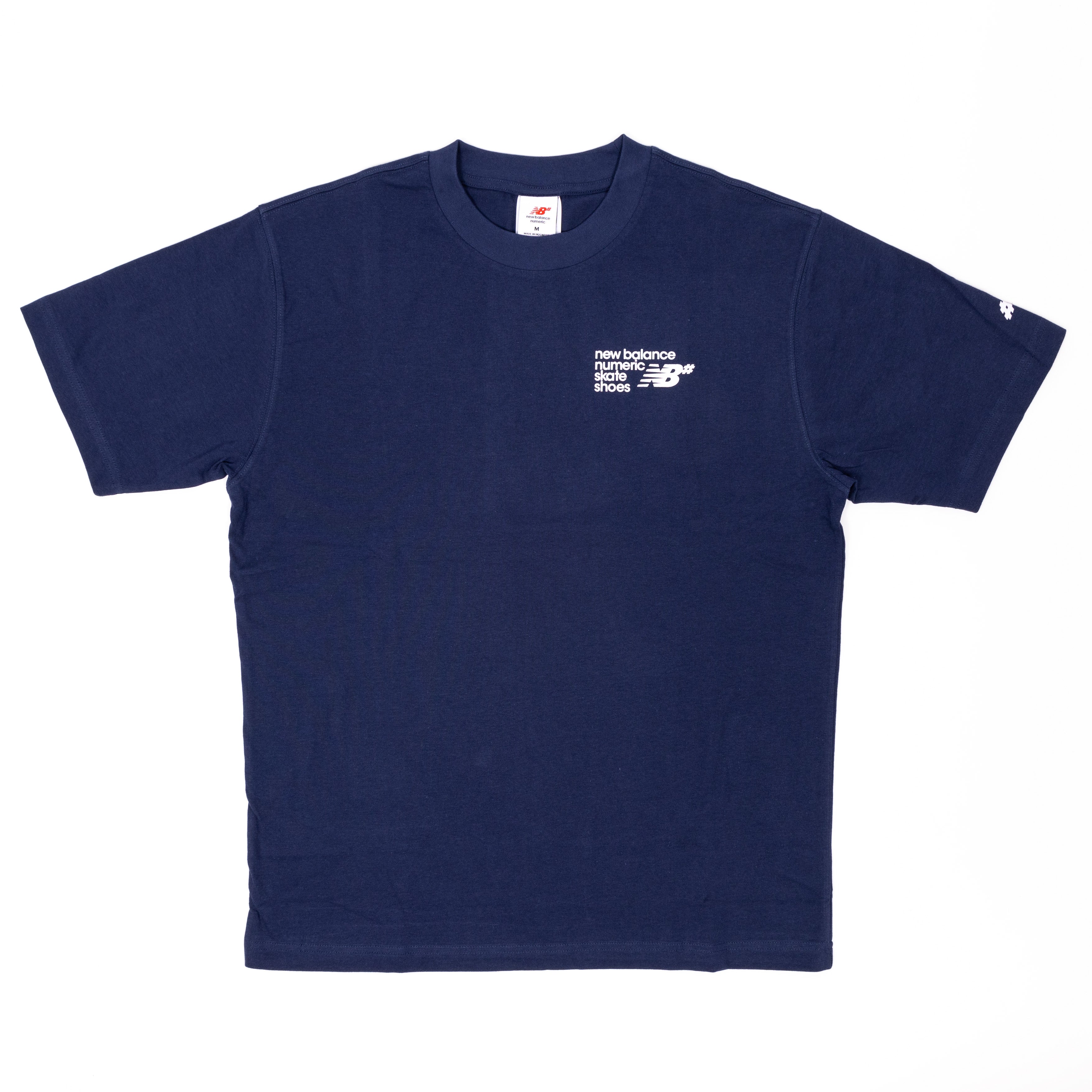 New Balance Numeric Small Logo Jersey Tee - Navy