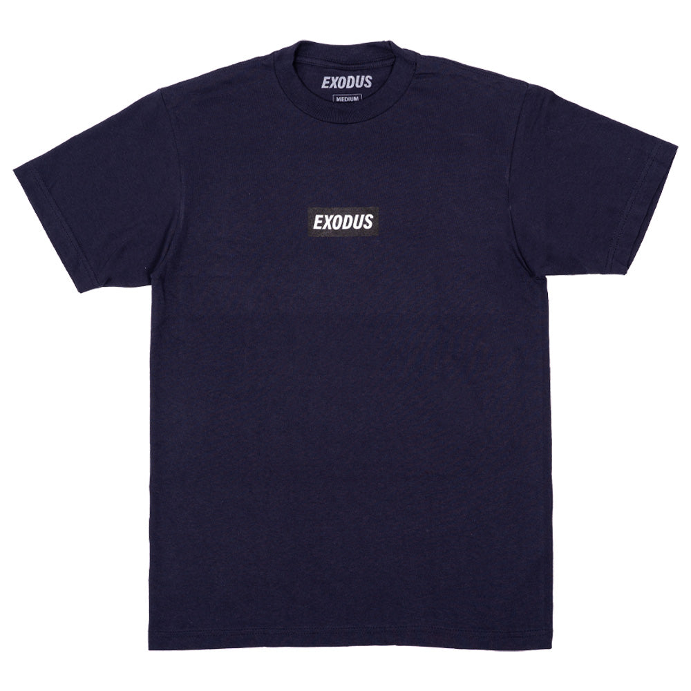 Navy Box Logo Exodus T-Shirt