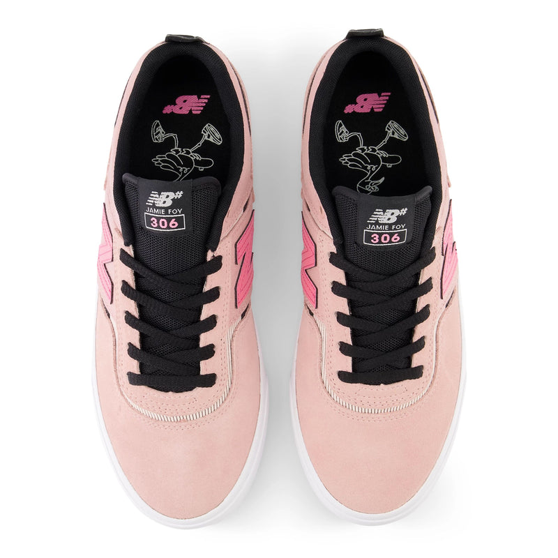 Pink/Black Jamie Foy NM306 NB Numeric Skate Shoe Top