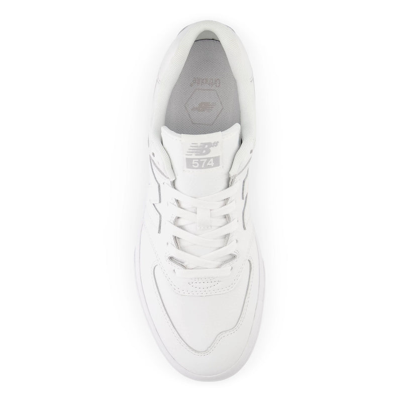 White/White NM574 NB Numeric Skate Shoe Top