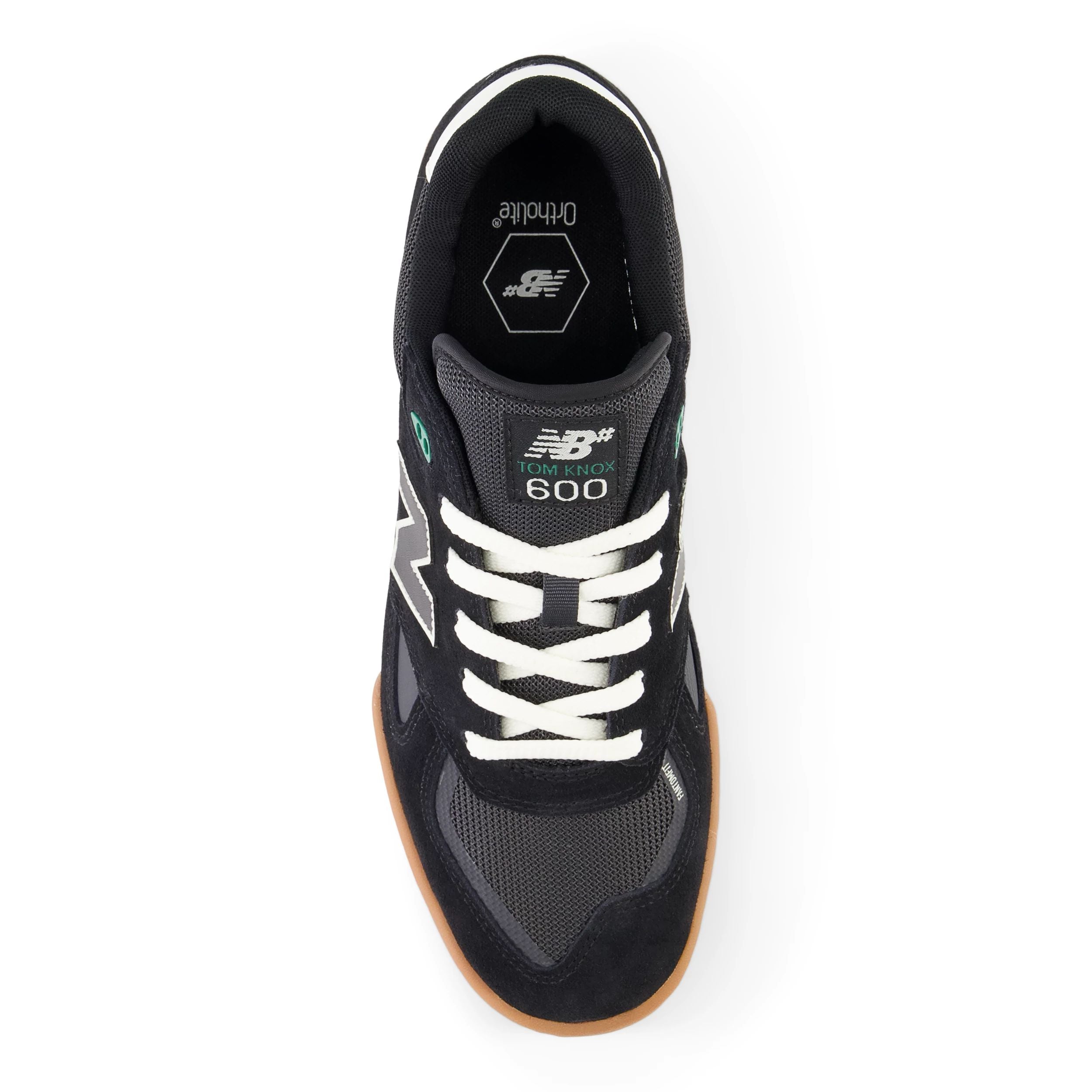 Black/Gum Tom Knox NM600 NB Numeric Skate Shoe Top