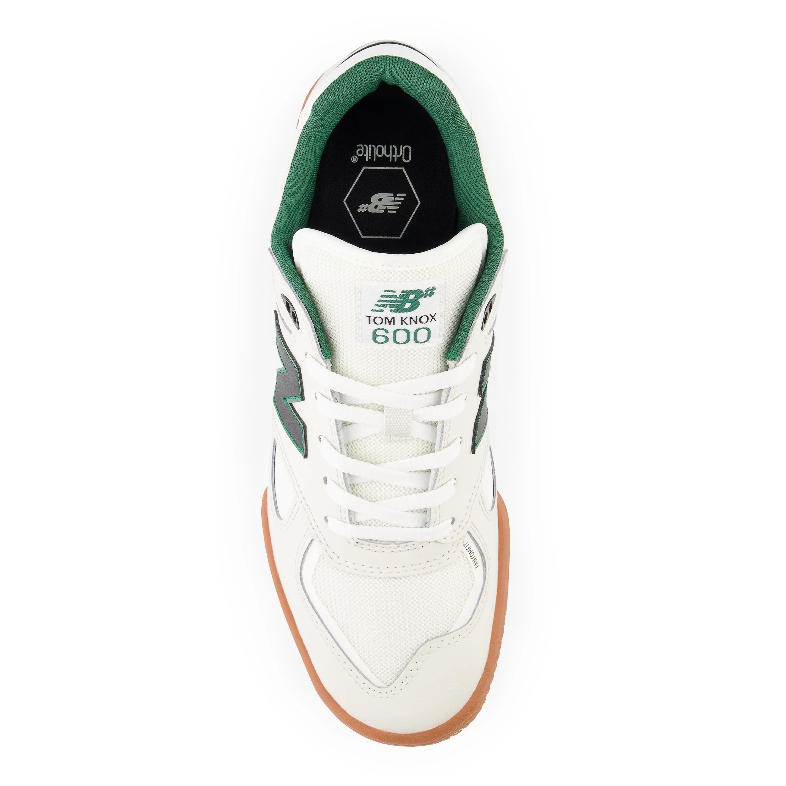 White/Gum Tom Knox NM600 NB Numeric Skate Shoe Top