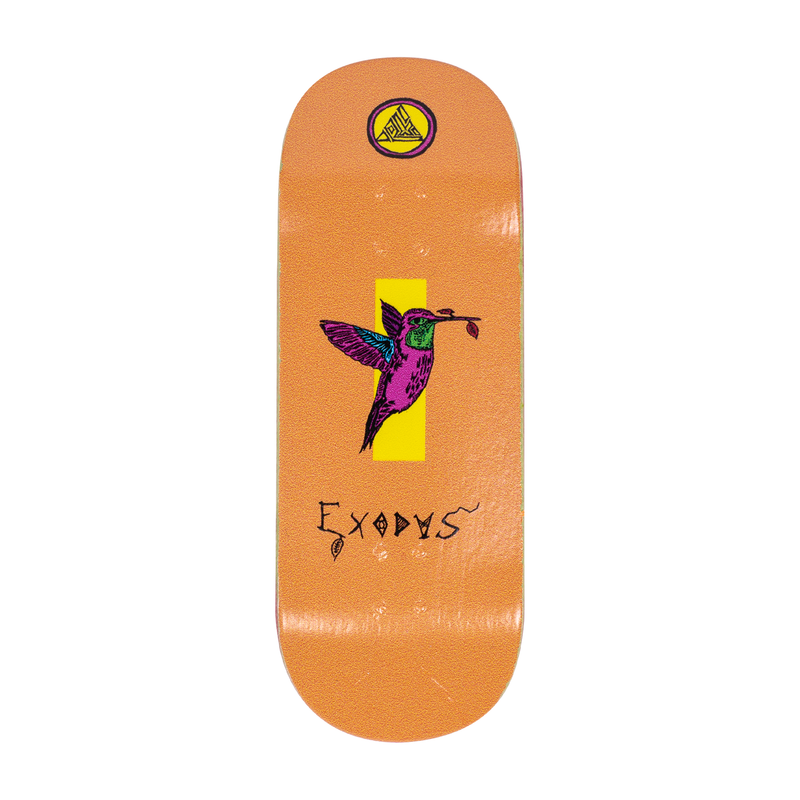 Orange Anoixi Bird Exodus x DK Fingerboard Deck
