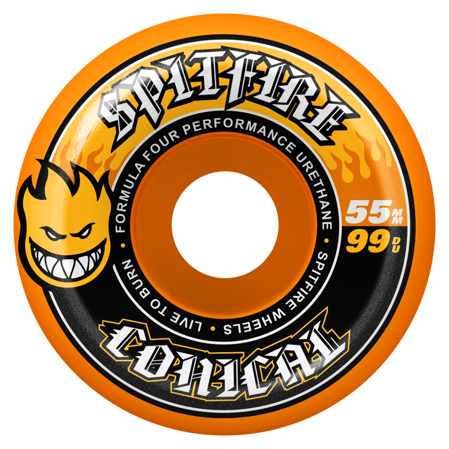 Orange Conical Spitfire Wheels